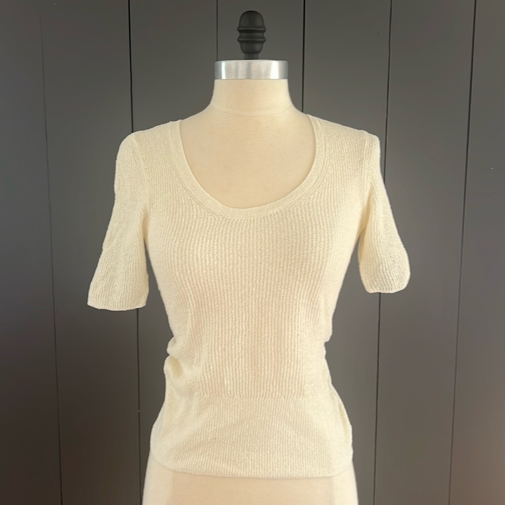 Rag & Bone cotton rib knit t, XS